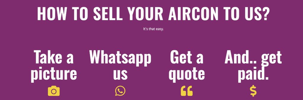 selling second hand aircon